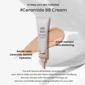 BB Cream Hemish Moringa Ceramide Ημέρας με SPF30 για Ενυδάτωση Κρέμες Προσώπου 