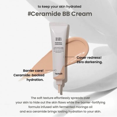 BB Cream Hemish Moringa Ceramide Ημέρας με SPF30 για Ενυδάτωση