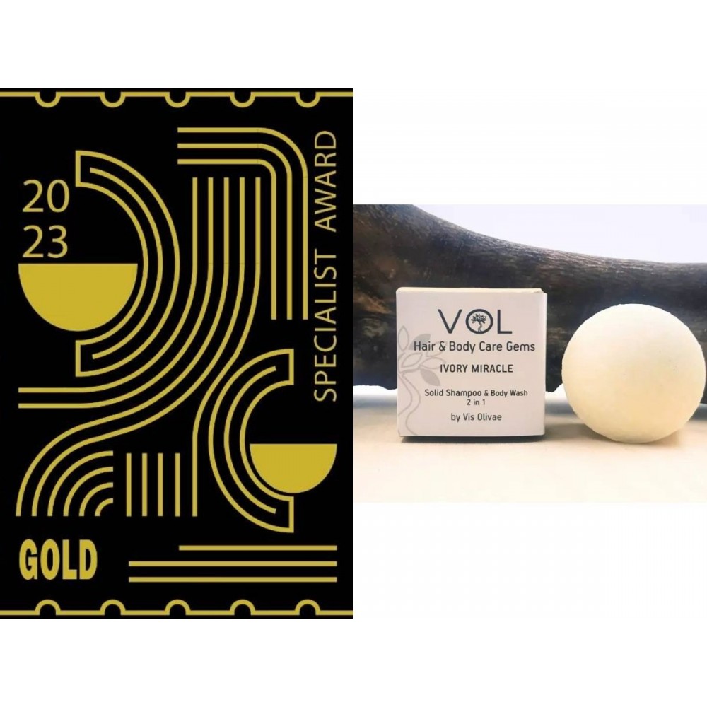 IVORY MIRACLE - Στερεό Σαμπουάν & Αφρόλουτρο 2σε1 (70γρ) Περιποίηση Σώματος