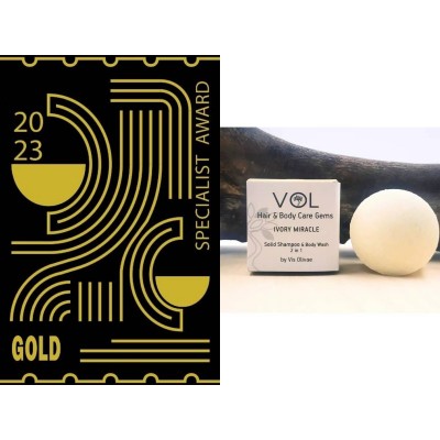 IVORY MIRACLE - Στερεό Σαμπουάν & Αφρόλουτρο 2σε1 (70γρ)