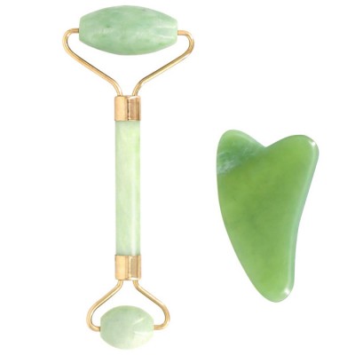 Σετ Jade Roller & Gua Sha από νεφρίτη