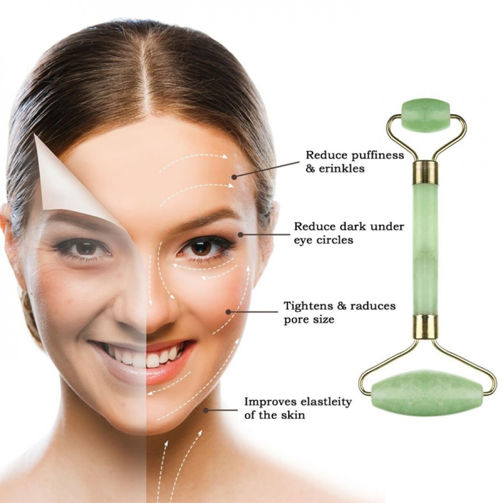 Σετ Jade Roller & Gua Sha από νεφρίτη Εργαλεία - Αξεσουάρ