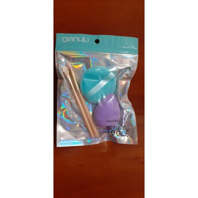 Σετ Σφουγγαράκι Πούδρας - Blender - Πινέλα Ματιών