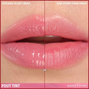 Ανεξίτηλο ενυδατικό lip gloss Revolution Pout Tint Sweet Pink  Μακιγιάζ χειλιών